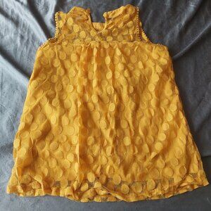 Women's Yellow Nylon eve & maddie Dress-Top - Size Small